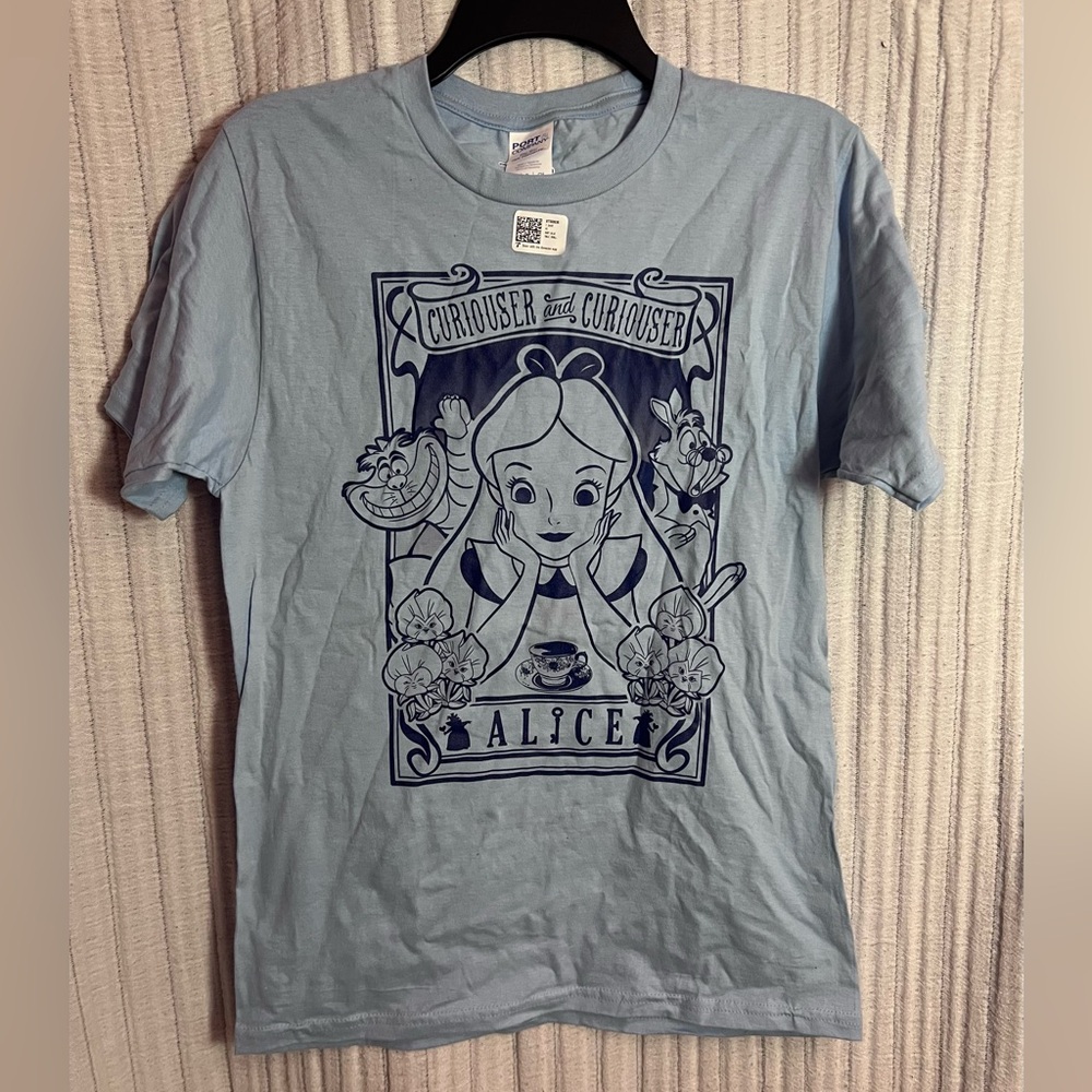 Disney Alice Blue Graphic Women’s T-Shirt
